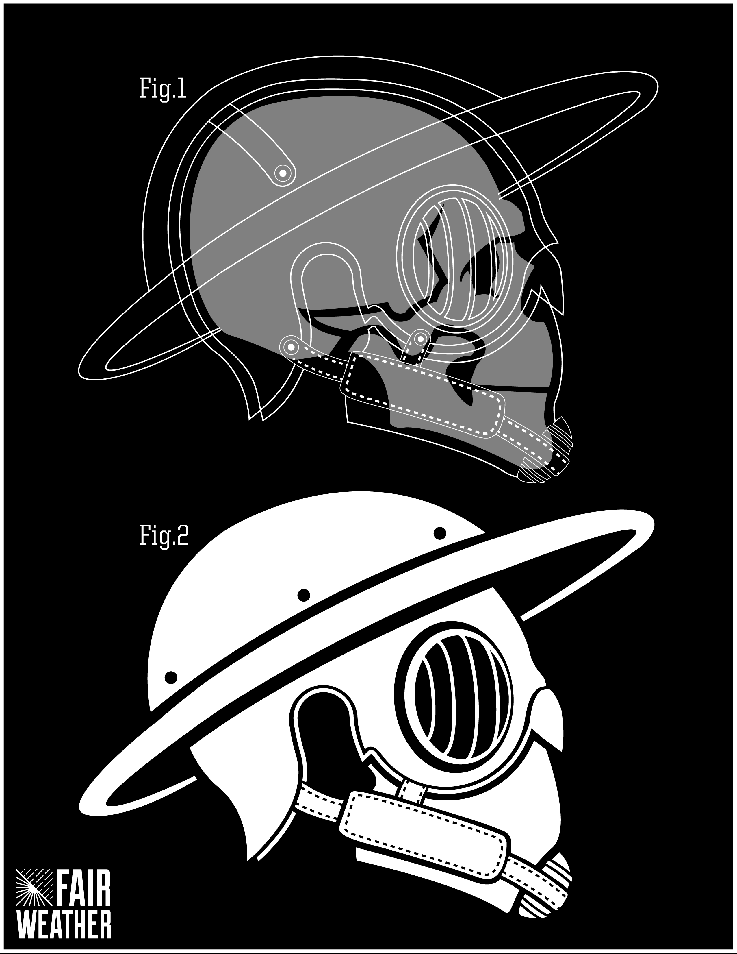 Fairweather Helmet — concept — Post-release visual exploration for ZA/UM.